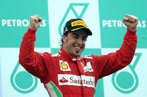 Alonso gana el GP de Malasia de F-1 2012