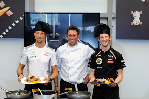Jenson Button - Pirelli - Grosjean