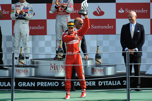 Fernando Alonso podio GP Italia F-1 2012